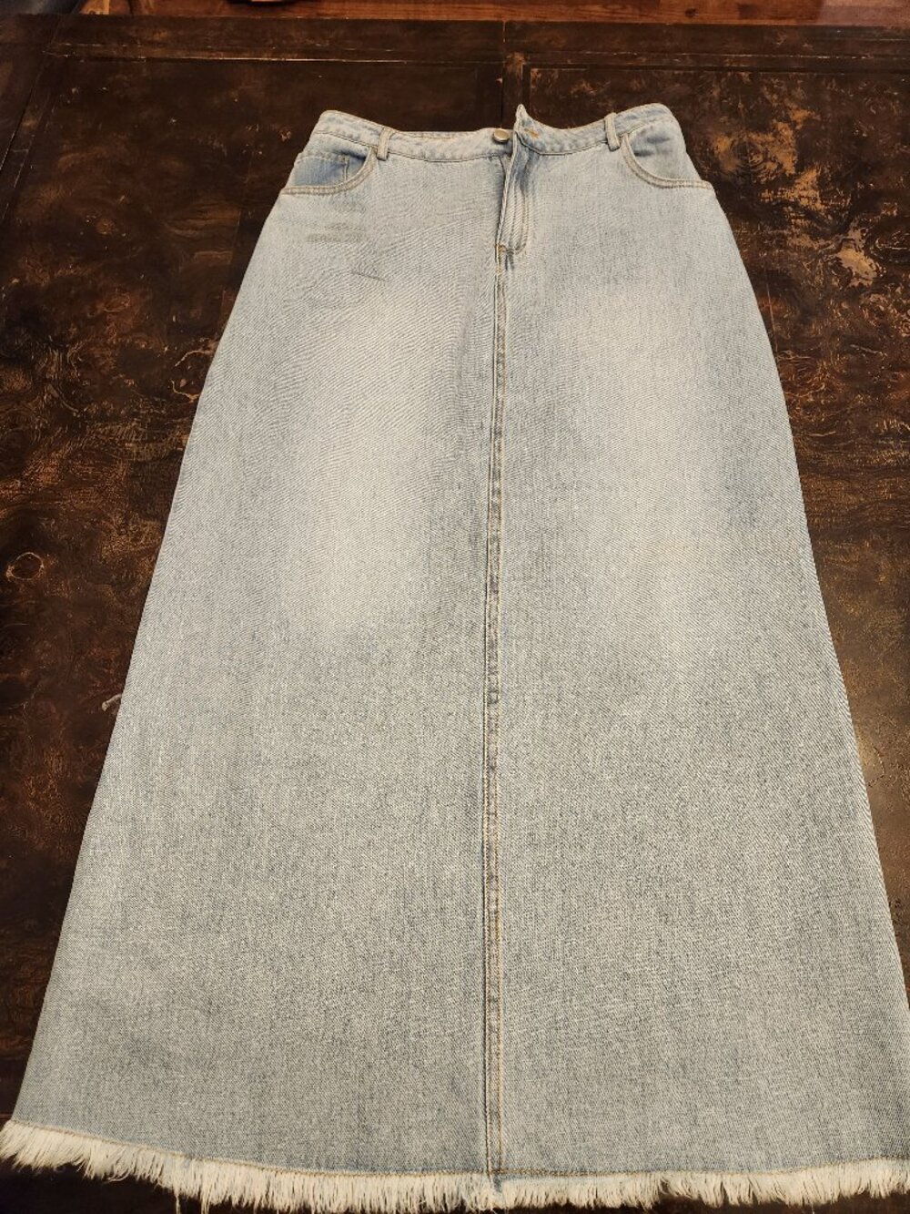 Story washed denim skirt NWT size S